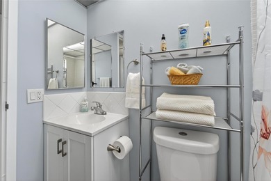 This bright condo features a living room-dining room combination on Sandpiper Golf Club in Florida - for sale on GolfHomes.com, golf home, golf lot