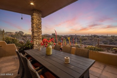 GOLF MEMBERSHIP AVAILABLE (with club approval) Dramatic sunset on Desert Mountain Golf Club - Renegade Course in Arizona - for sale on GolfHomes.com, golf home, golf lot