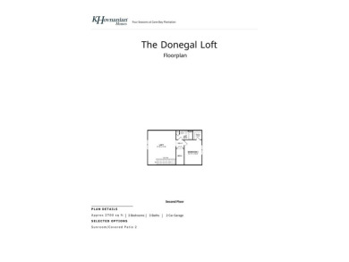 RARE Donegal Loft Plan - No Longer Offered in the on Cypress Point Par 3 in South Carolina - for sale on GolfHomes.com, golf home, golf lot