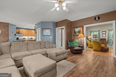 This spacious four-bedroom residence sits on an impressive on Fairfield Plantation Golf and Country Club in Georgia - for sale on GolfHomes.com, golf home, golf lot