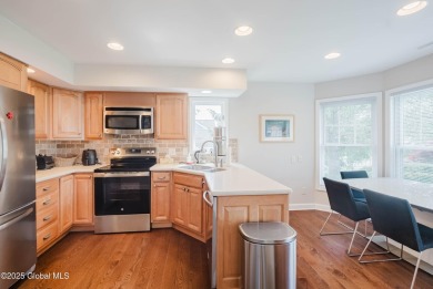 Premium Location! Gorgeous sunlit end-unit townhome, fully on Albany Country Club in New York - for sale on GolfHomes.com, golf home, golf lot