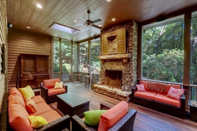 This stunning home sits on a private 2.45 ac. lot with lots of on Lake Toxaway Country Club in North Carolina - for sale on GolfHomes.com, golf home, golf lot