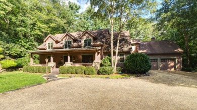 This stunning home sits on a private 2.45 ac. lot with lots of on Lake Toxaway Country Club in North Carolina - for sale on GolfHomes.com, golf home, golf lot