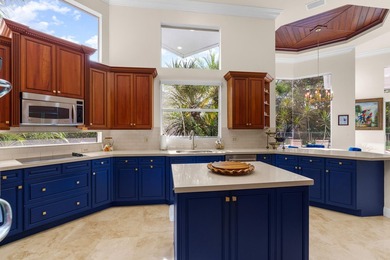 Elegant, expanded Carrington model with rare golf membership on Mizner Country Club in Florida - for sale on GolfHomes.com, golf home, golf lot