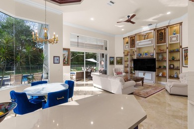 Elegant, expanded Carrington model with rare golf membership on Mizner Country Club in Florida - for sale on GolfHomes.com, golf home, golf lot