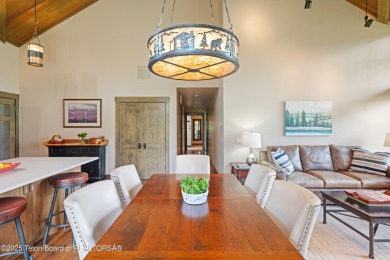 Luxury Golf  Tennis cabin overlooking open space with Cottonwood on Jackson Hole Golf and Tennis Club in Wyoming - for sale on GolfHomes.com, golf home, golf lot