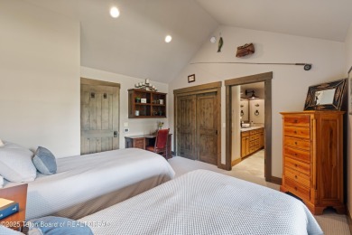 Luxury Golf  Tennis cabin overlooking open space with Cottonwood on Jackson Hole Golf and Tennis Club in Wyoming - for sale on GolfHomes.com, golf home, golf lot