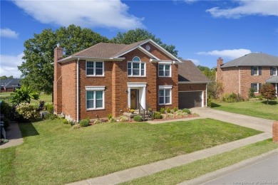 Welcome home to this beautiful 4-bedroom, 2.5-bath all-brick on Jeffersonville Elks Golf Club in Indiana - for sale on GolfHomes.com, golf home, golf lot