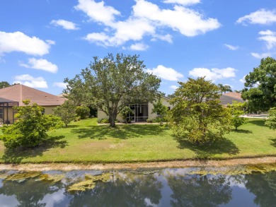 Welcome to this rare lakefront home on a cul-de-sac in the heart on St. Lucie Trail Golf Club in Florida - for sale on GolfHomes.com, golf home, golf lot