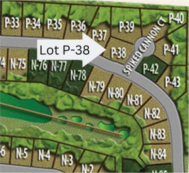 Lot P-38 in Mt. Vintage is located on the corner of Eutaw on Mount Vintage Plantation and Golf Club  in South Carolina - for sale on GolfHomes.com, golf home, golf lot