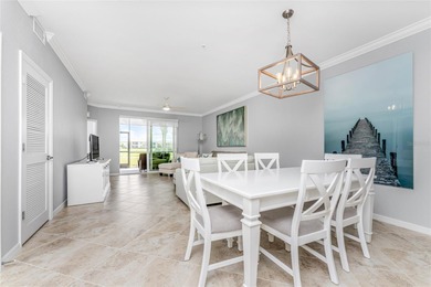 Sweeping golf course AND water views abound from this desirable on Heritage Landing Golf  in Florida - for sale on GolfHomes.com, golf home, golf lot