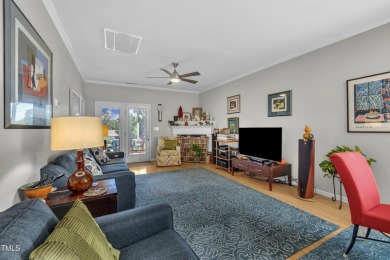 As you enter your new home nestled between the 15th and 16th on Hedingham Golf and Athletic Club in North Carolina - for sale on GolfHomes.com, golf home, golf lot