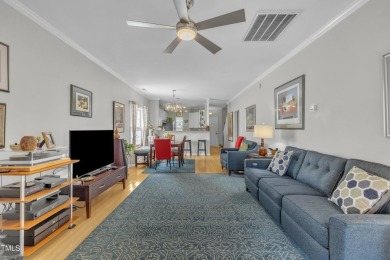 As you enter your new home nestled between the 15th and 16th on Hedingham Golf and Athletic Club in North Carolina - for sale on GolfHomes.com, golf home, golf lot