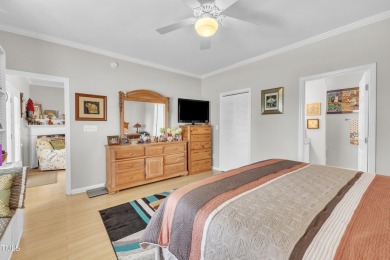 As you enter your new home nestled between the 15th and 16th on Hedingham Golf and Athletic Club in North Carolina - for sale on GolfHomes.com, golf home, golf lot