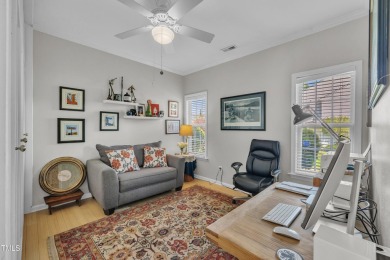 As you enter your new home nestled between the 15th and 16th on Hedingham Golf and Athletic Club in North Carolina - for sale on GolfHomes.com, golf home, golf lot