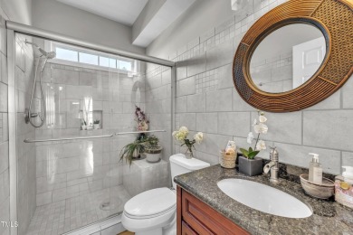 As you enter your new home nestled between the 15th and 16th on Hedingham Golf and Athletic Club in North Carolina - for sale on GolfHomes.com, golf home, golf lot