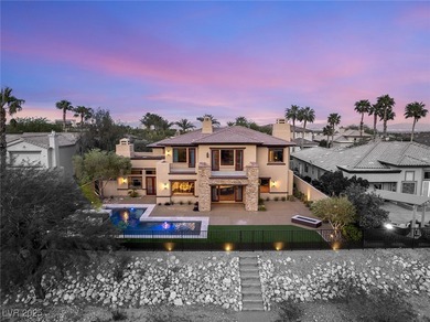 Cradled by the Red Rock Mountains, this exceptional estate on Red Rock Country Club in Nevada - for sale on GolfHomes.com, golf home, golf lot