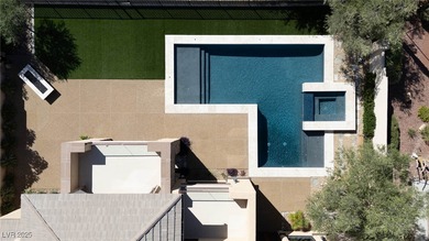 Cradled by the Red Rock Mountains, this exceptional estate on Red Rock Country Club in Nevada - for sale on GolfHomes.com, golf home, golf lot