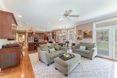 Welcome to a truly exceptional residence, nestled on over an on Governors Club in North Carolina - for sale on GolfHomes.com, golf home, golf lot