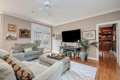 Welcome to a truly exceptional residence, nestled on over an on Governors Club in North Carolina - for sale on GolfHomes.com, golf home, golf lot