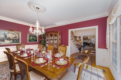 Welcome to a truly exceptional residence, nestled on over an on Governors Club in North Carolina - for sale on GolfHomes.com, golf home, golf lot