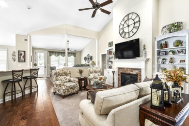 Soaring high ceilings, the inviting openness and hardwood floors on Woodside Plantation Country Club in South Carolina - for sale on GolfHomes.com, golf home, golf lot