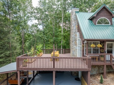 Come home to this impeccably maintained 3 BR/3 BA mountain cabin on White Path Golf Club in Georgia - for sale on GolfHomes.com, golf home, golf lot