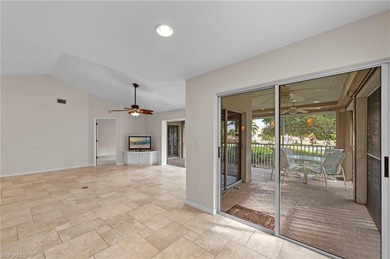 Step into a peaceful retreat designed for effortless everyday on Estero Country Club in Florida - for sale on GolfHomes.com, golf home, golf lot