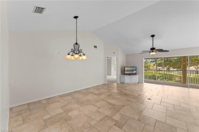 Step into a peaceful retreat designed for effortless everyday on Estero Country Club in Florida - for sale on GolfHomes.com, golf home, golf lot