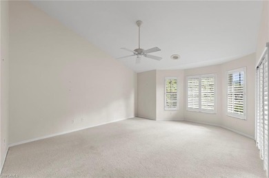 Step into a peaceful retreat designed for effortless everyday on Estero Country Club in Florida - for sale on GolfHomes.com, golf home, golf lot