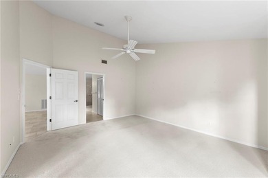 Step into a peaceful retreat designed for effortless everyday on Estero Country Club in Florida - for sale on GolfHomes.com, golf home, golf lot