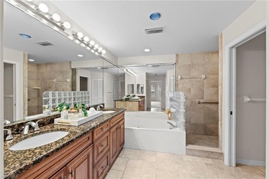 Step into a peaceful retreat designed for effortless everyday on Estero Country Club in Florida - for sale on GolfHomes.com, golf home, golf lot