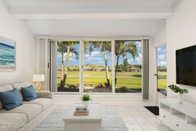 This end-unit villa condominium offers scenic golf course views on Spruce Creek Golf Club in Florida - for sale on GolfHomes.com, golf home, golf lot