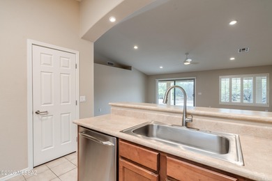 Expanded Laredo w/ Casita on a premium arroyo lot, w/ on Quail Creek Country Club  in Arizona - for sale on GolfHomes.com, golf home, golf lot