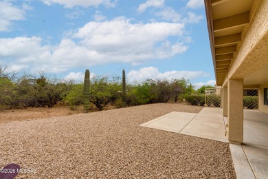 Expanded Laredo w/ Casita on a premium arroyo lot, w/ on Quail Creek Country Club  in Arizona - for sale on GolfHomes.com, golf home, golf lot