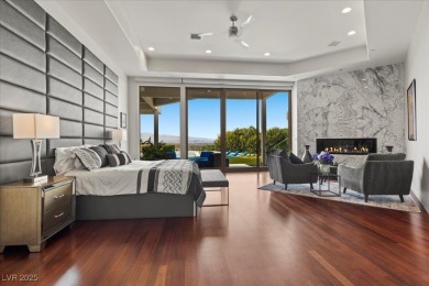 Perched on an elevated golf course lot w/ unrivaled strip views on  in Nevada - for sale on GolfHomes.com, golf home, golf lot