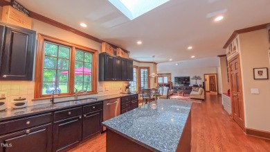 Welcome to an exceptional one-level estate nestled in the on Governors Club in North Carolina - for sale on GolfHomes.com, golf home, golf lot