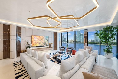 This elegantly designed 4-bedroom, 4.5-bath residence at Palazzo on Fisher Island Club in Florida - for sale on GolfHomes.com, golf home, golf lot