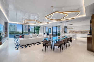 This elegantly designed 4-bedroom, 4.5-bath residence at Palazzo on Fisher Island Club in Florida - for sale on GolfHomes.com, golf home, golf lot