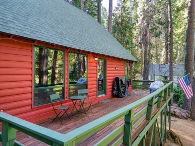 Don't be deceived by its charming rustic facade, this 2 bedroom on Sequoia Woods Country Club in California - for sale on GolfHomes.com, golf home, golf lot