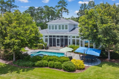 This timeless six-bedroom, five bath Shingle-style estate blends on Eagles Pointe Golf Club in South Carolina - for sale on GolfHomes.com, golf home, golf lot