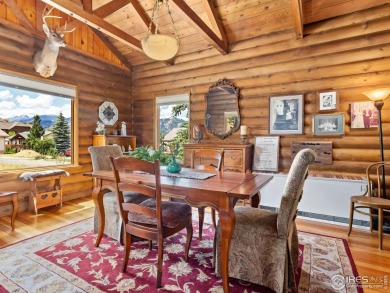 Classic 1920s Estes Park cabin in beautiful condition and full on Estes Park Golf Course in Colorado - for sale on GolfHomes.com, golf home, golf lot