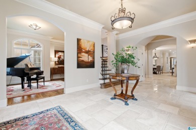 This grand Greystone home is nestled within its wooded  private on Greystone Golf and Country Club-Founders Course in Alabama - for sale on GolfHomes.com, golf home, golf lot