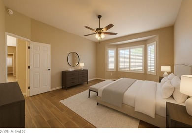 Experience refined desert living on the 13th fairway of Desert on Desert Trails in Arizona - for sale on GolfHomes.com, golf home, golf lot