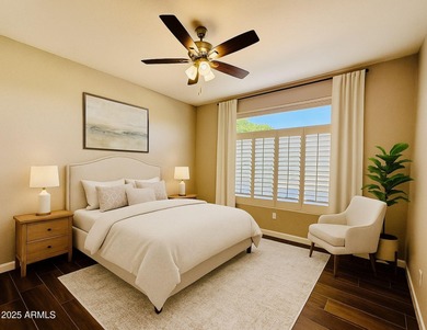 Experience refined desert living on the 13th fairway of Desert on Desert Trails in Arizona - for sale on GolfHomes.com, golf home, golf lot