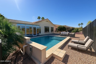 Experience refined desert living on the 13th fairway of Desert on Desert Trails in Arizona - for sale on GolfHomes.com, golf home, golf lot