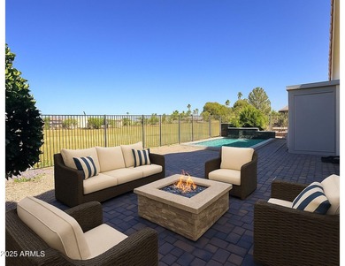 Experience refined desert living on the 13th fairway of Desert on Desert Trails in Arizona - for sale on GolfHomes.com, golf home, golf lot