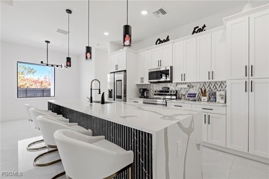 Discover refined Florida living in this exquisite 2024-built on Palmetto-Pine Country Club in Florida - for sale on GolfHomes.com, golf home, golf lot