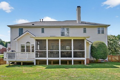 This warm and welcoming home sits in the heart of Wakefield on TPC at Wakefield Plantation in North Carolina - for sale on GolfHomes.com, golf home, golf lot