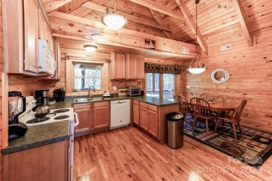 3600 sq ft, 3 bedroom, 3 bath, Southland Log home just 1 mile on Rumbling Bald Resort on Lake Lure in North Carolina - for sale on GolfHomes.com, golf home, golf lot